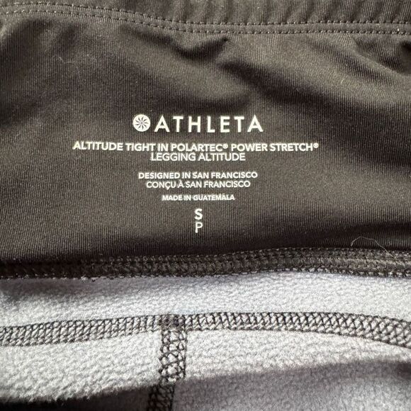 Athleta Altitude Tight Leggings Polartec Power Stretch small gray - Picture 7 of 8
